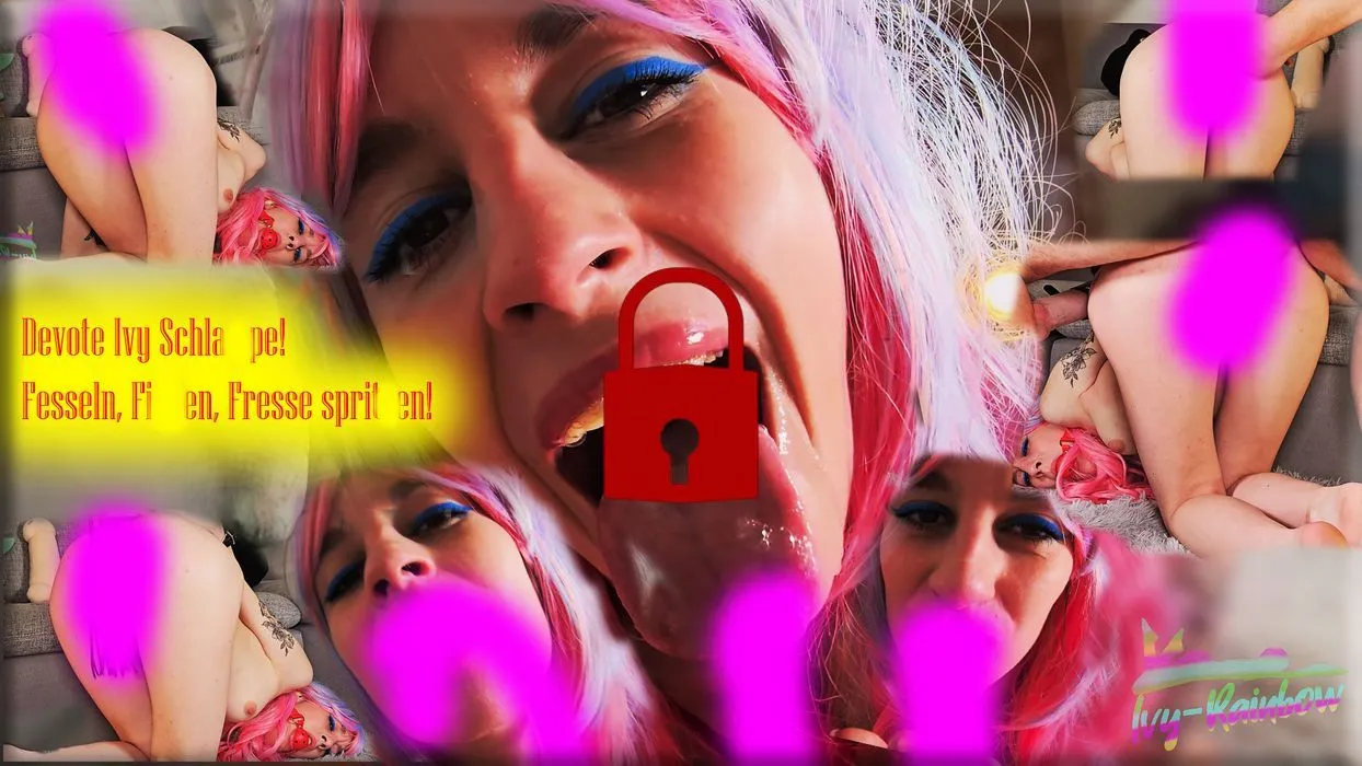 Devote Ivy Schlampe! Fesseln, Ficken, Fresse spritzen!