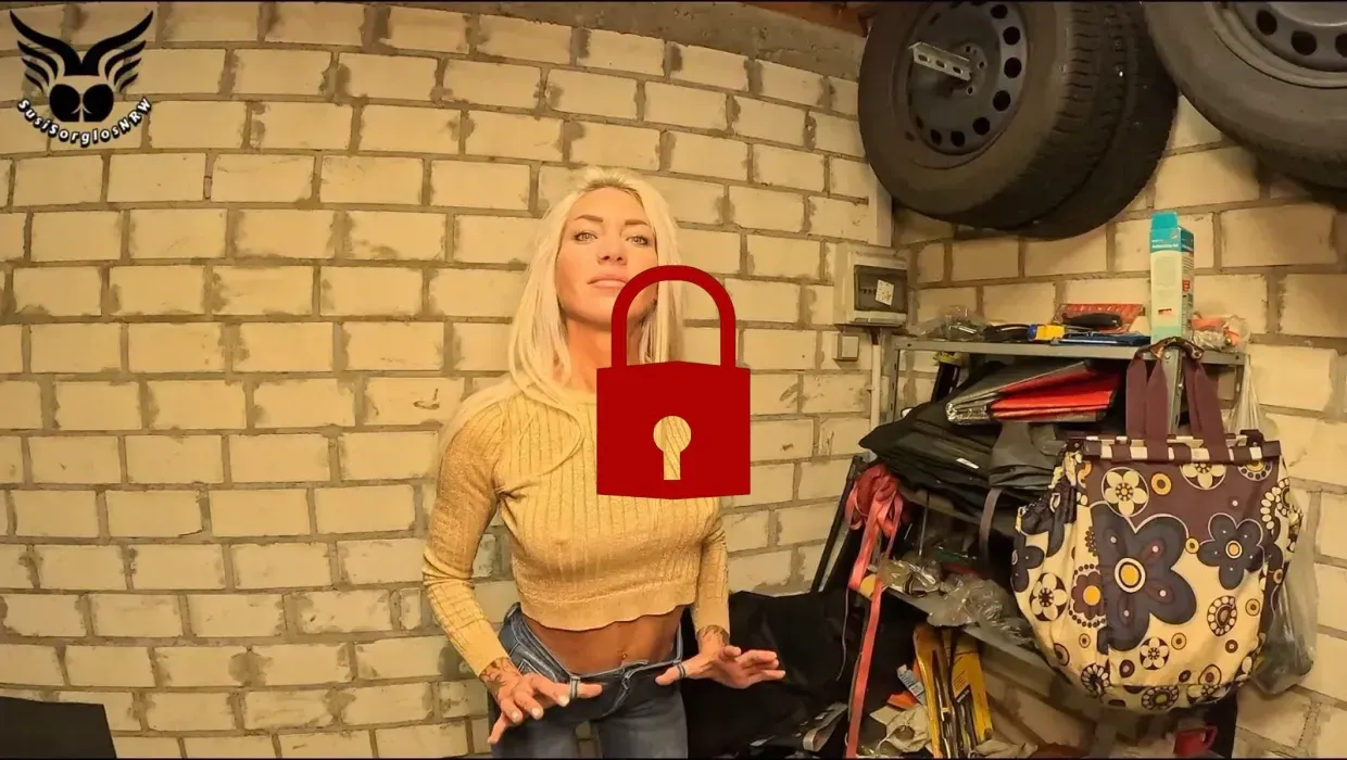 Dreckiger AO fuck in alle Löcher in der Garage