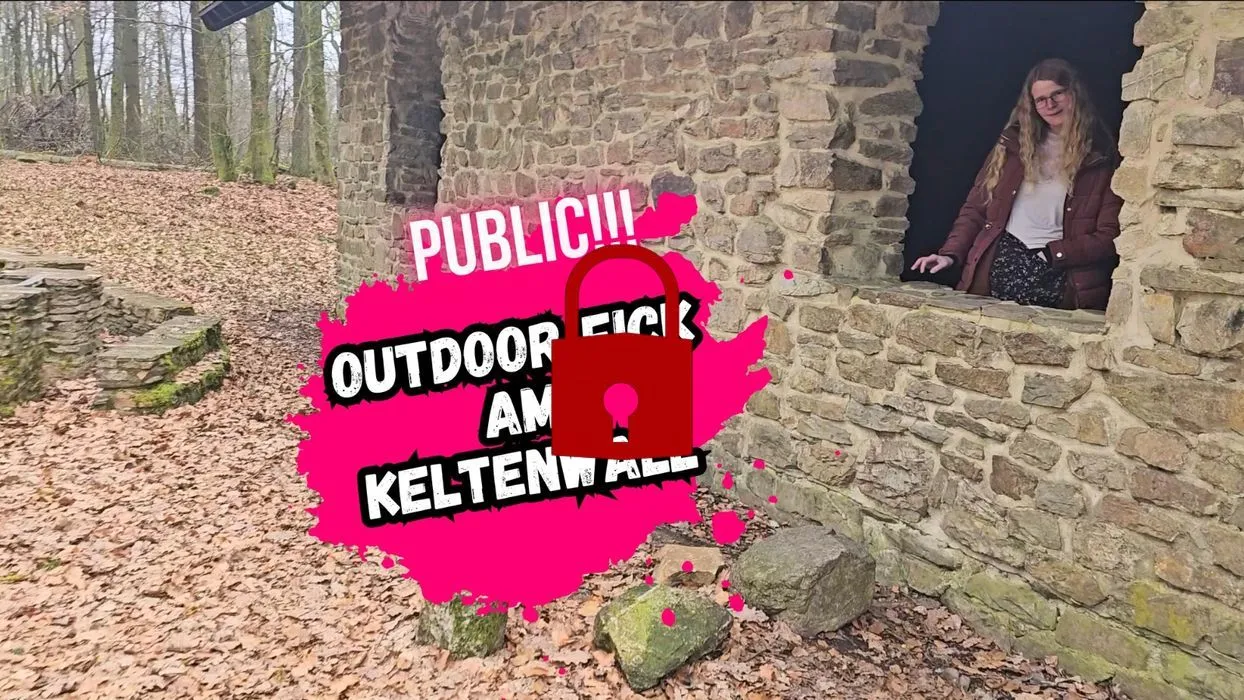 Outdoor Fick am Keltenwall mit Cumshot