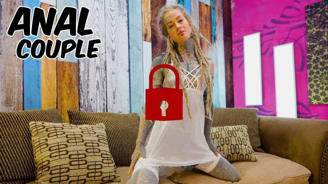 Hard ANAL fuck for Tattooed Girl - Balls Deep Assfuck for Goth Slut - ATM, Facial