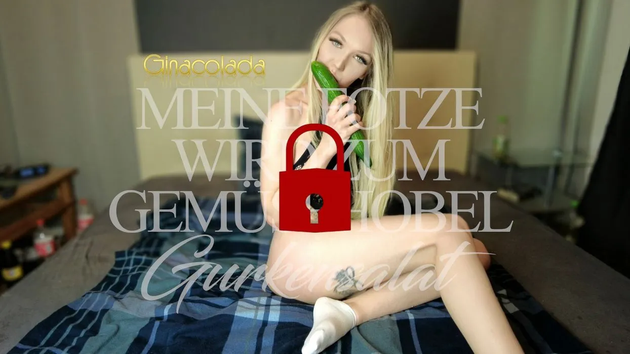 Gurkensalat! Meine Fotze wird zum Gemüsehobel!