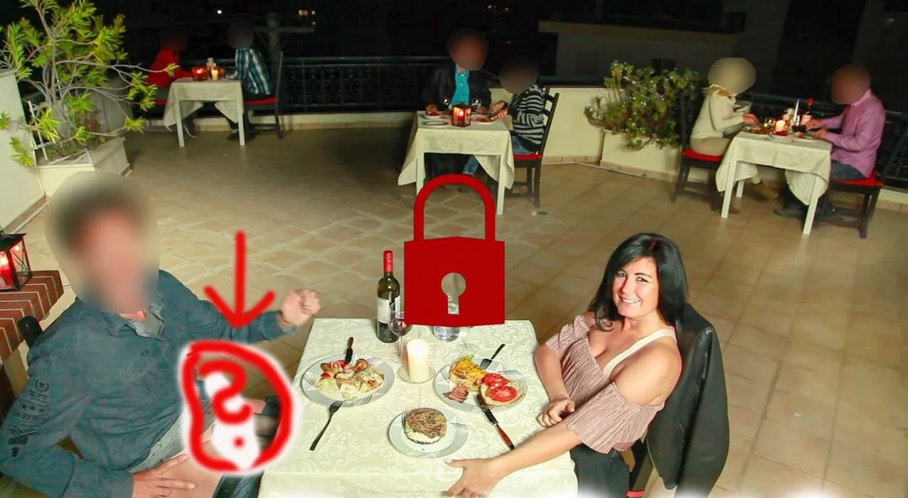 AUCH IM RESTAURANT, VOR DEN GÄSTEN WIRD GEFICKT!