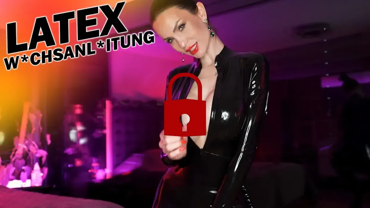 Wichsanleitung in  LATEX - Ich melke deine prallen Eier 🖤💦