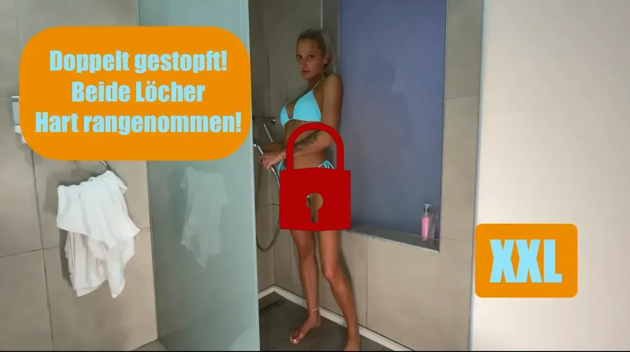 Doppelt gestopft! Beide Löcher hart rangenommen! 