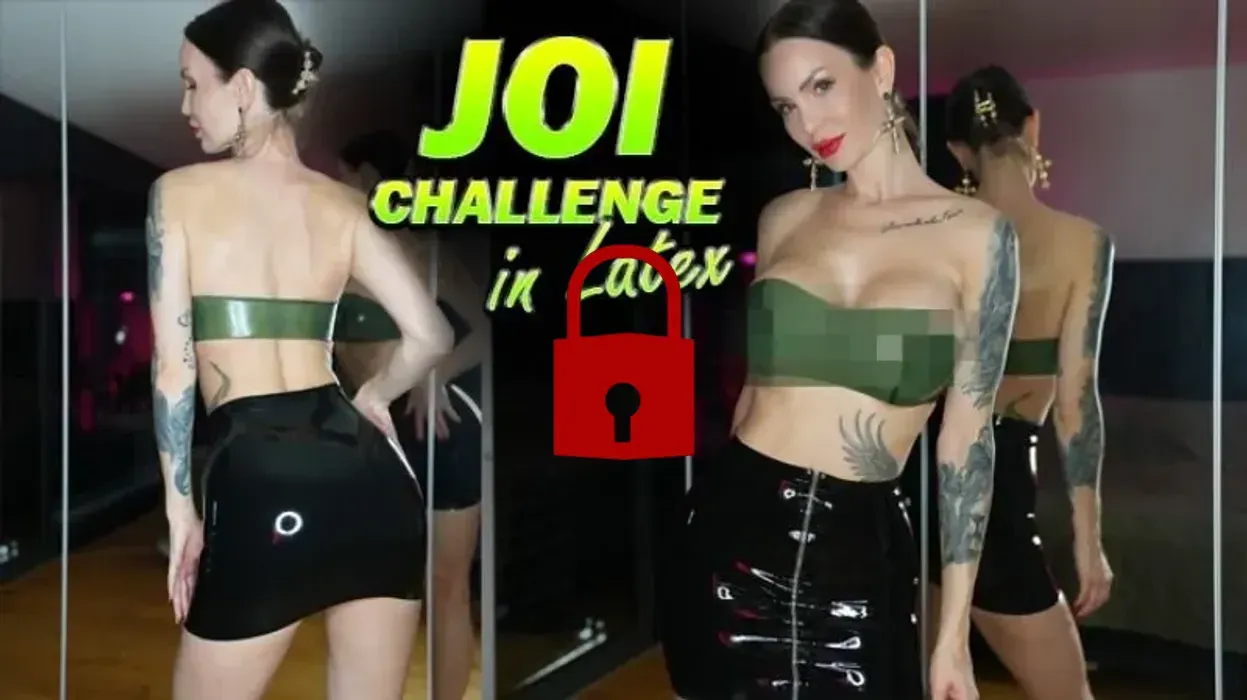 *JOI Challenge* im heißen LATEX-Outfit 🖤💦