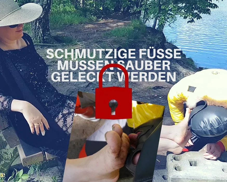 Schmutzige Füße müssen sauber geleckt werden