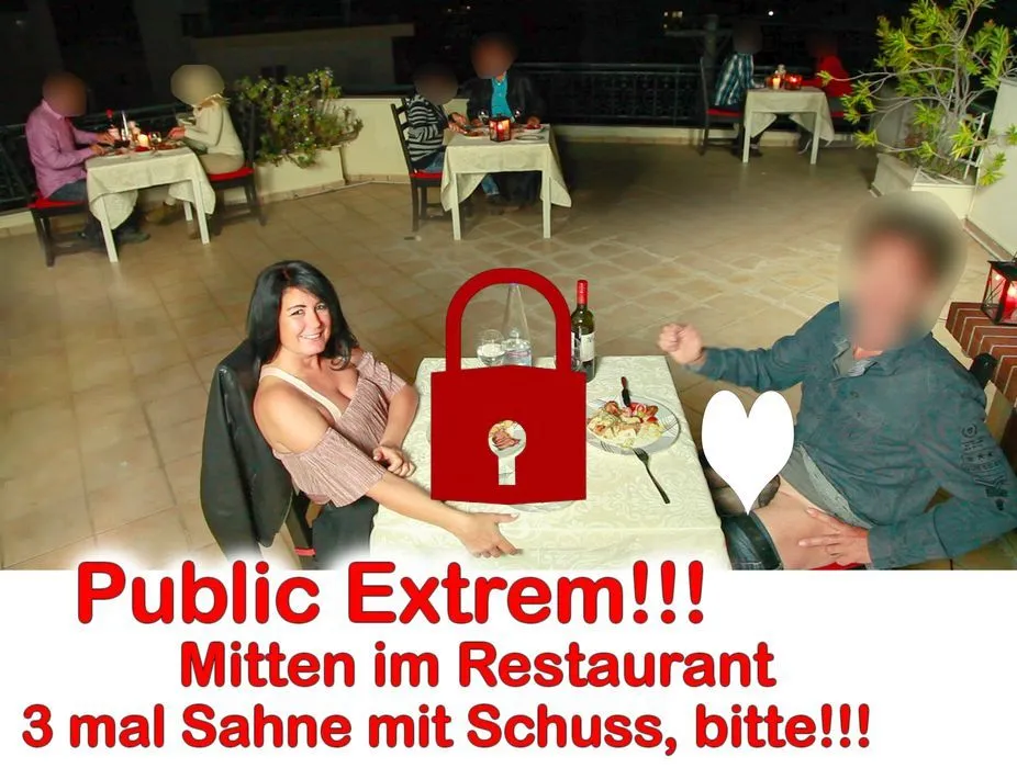 Public Extrem! Mitten im Restaurant gefickt!