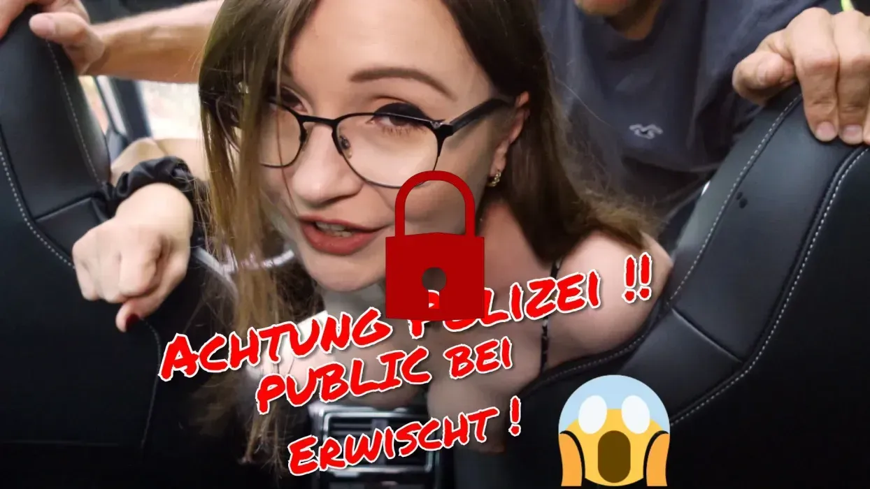 Achtung Polizei!! Public erwischt beim Auto Sex 