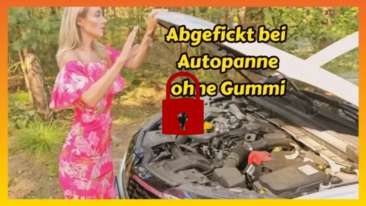Auto Panne + Spaziergänger fickt mich ohne Gummi Doggy ab.