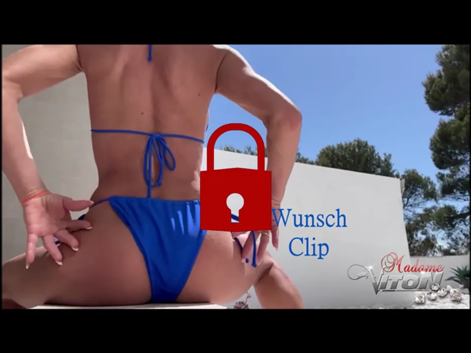 Wunsch-Clip, blauer Bikini
