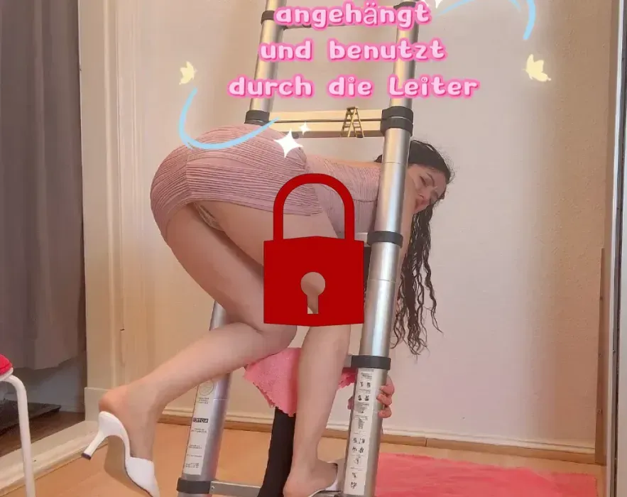 Angehängt und benutzt durch die Leiter