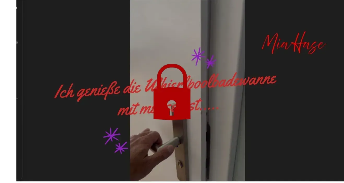 Ich genieße die Whirlpoolwanne... mit mir selbst...🛁👀