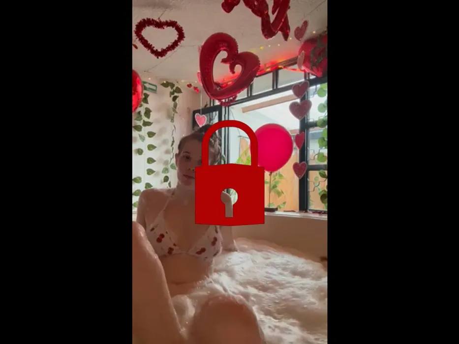 having a relaxing spa day, a lot bubbles everywhere