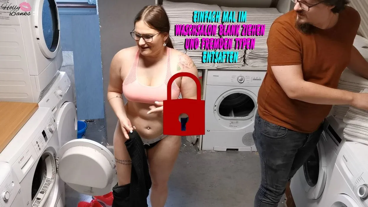 Blowjob im Waschsalon