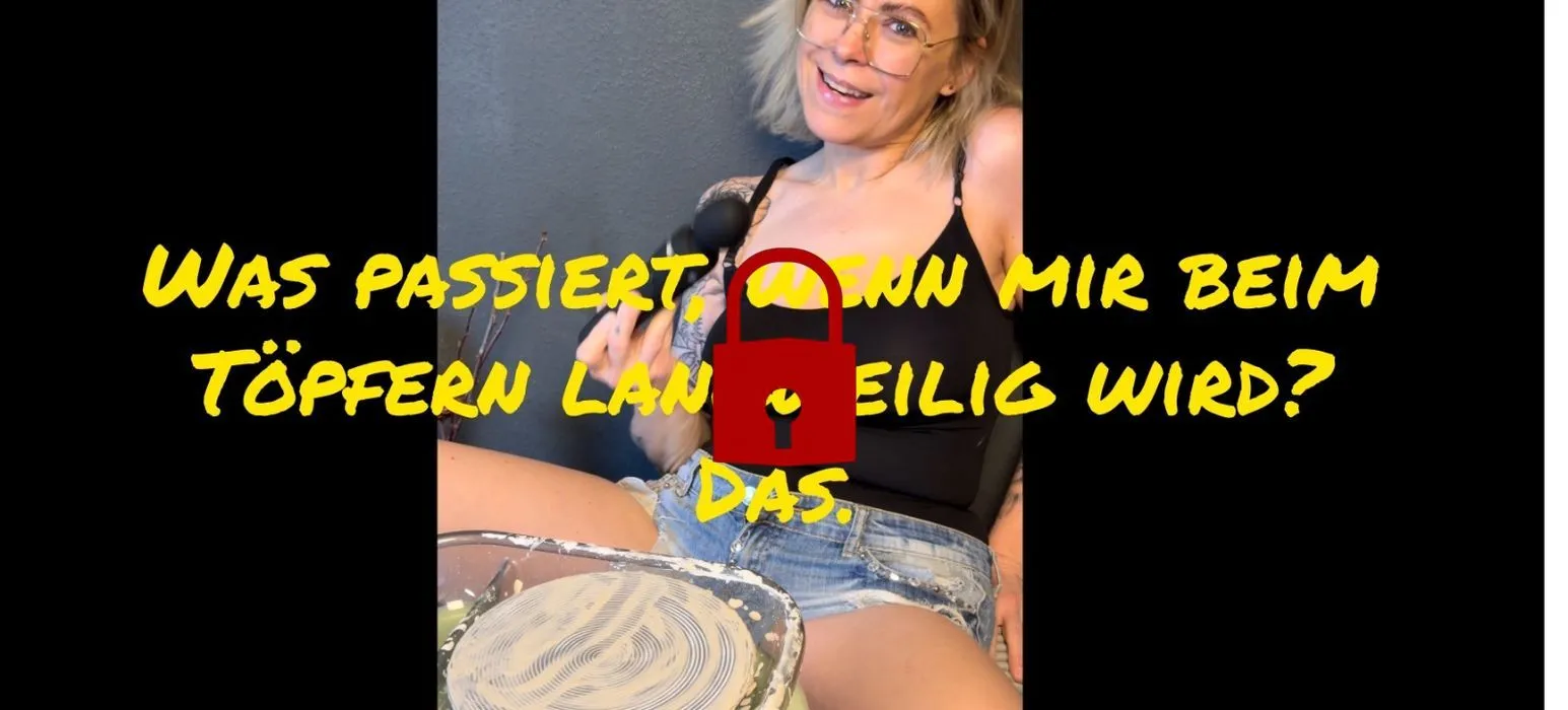 Was passiert, wenn mir beim Töpfern langweilig wird? Das.🏺🔥