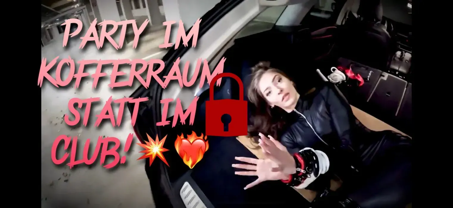 Statt Clubparty eine Kofferraumparty 😂🚨🚨