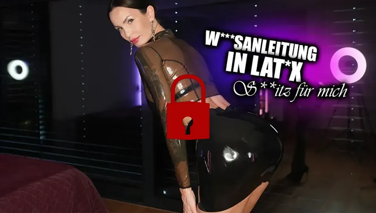 Wichsanleitung in Latex 😈 Ich melke deine EIer 💦