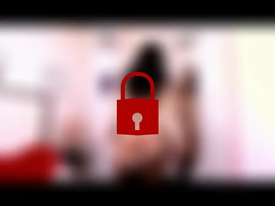 Teasing in front of mirror