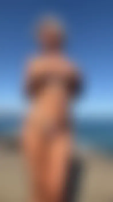 Striptease on the beach - Look under my bikini!