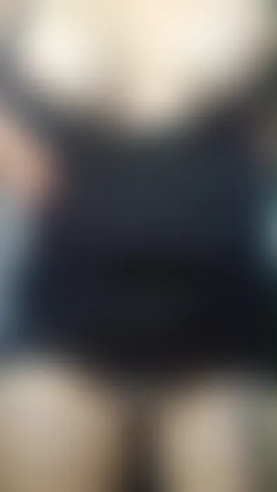 I wore the shortest black dress I could find...