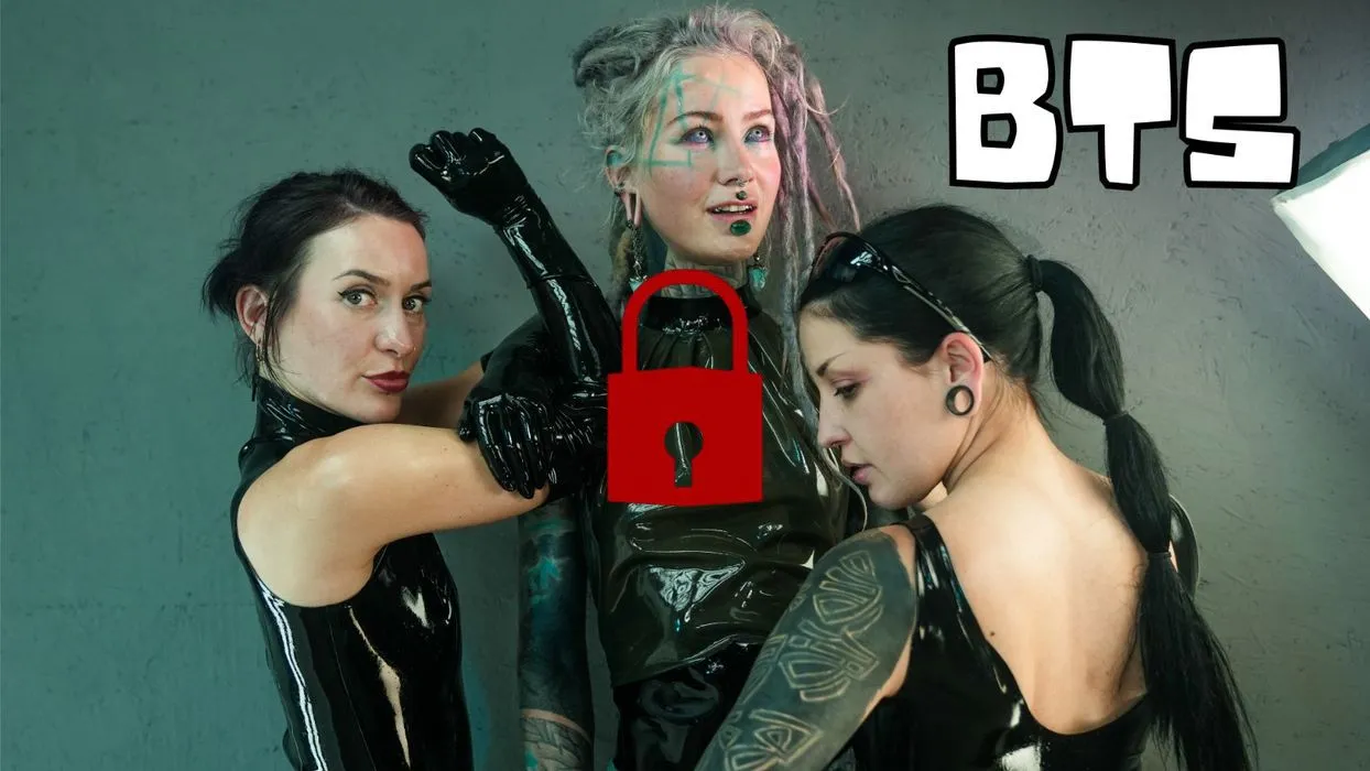 BTS look into shooting LATEX femdom clips!