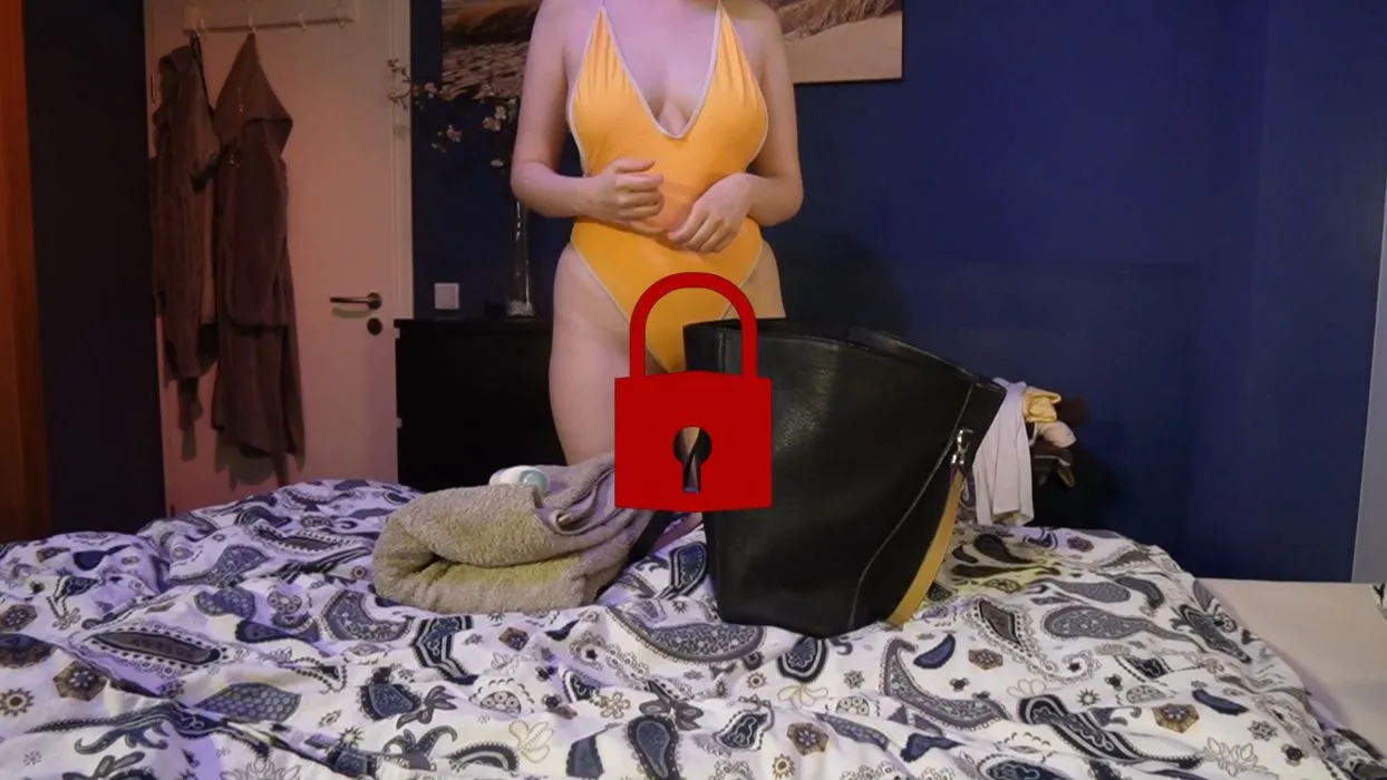 Mit besamter Fotze um Badesee