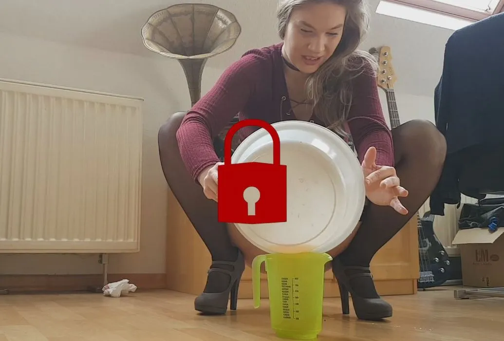 MESSBECHER PISSEN – Wie viel des schönen Saftes kriegen wir zusammen?