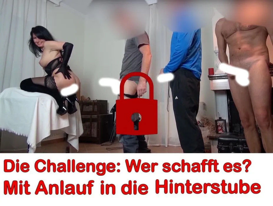 Mit Anlauf in die Arsch-Fotze! Die Challenge