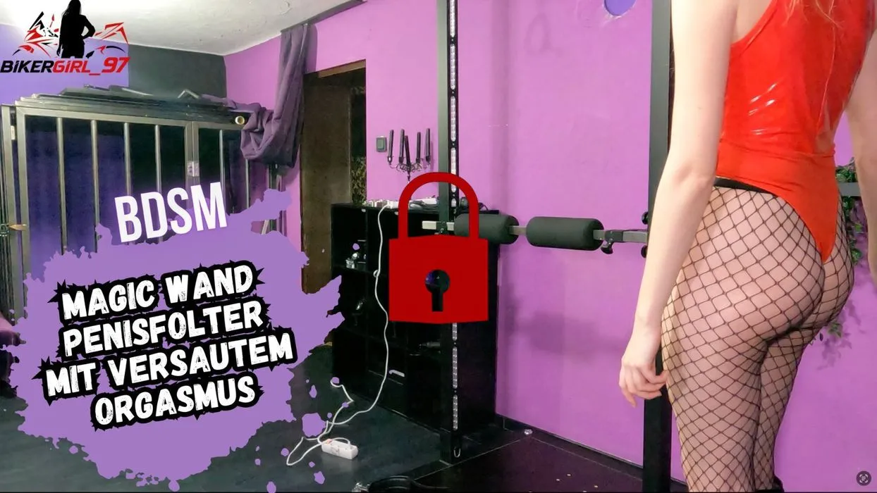 Magic Wand Penis Folter mit versautem Orgasmus!