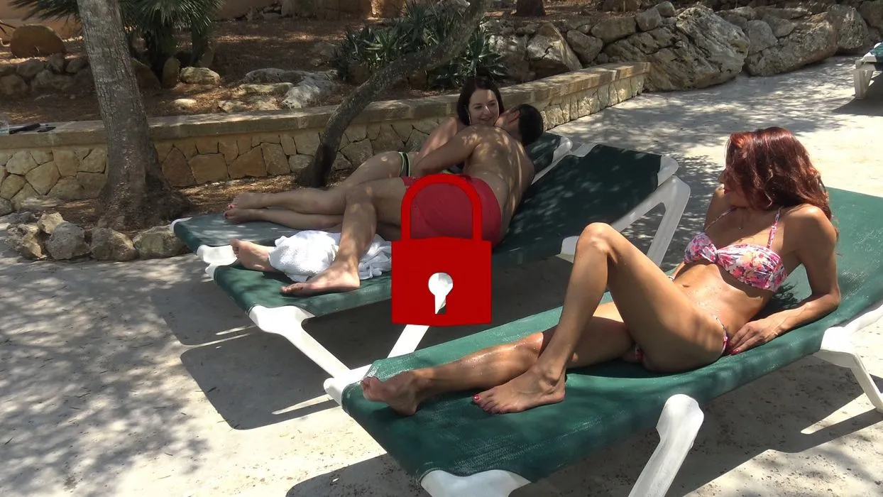 Zu notgeil?! Urlaubs DREIER am POOL!