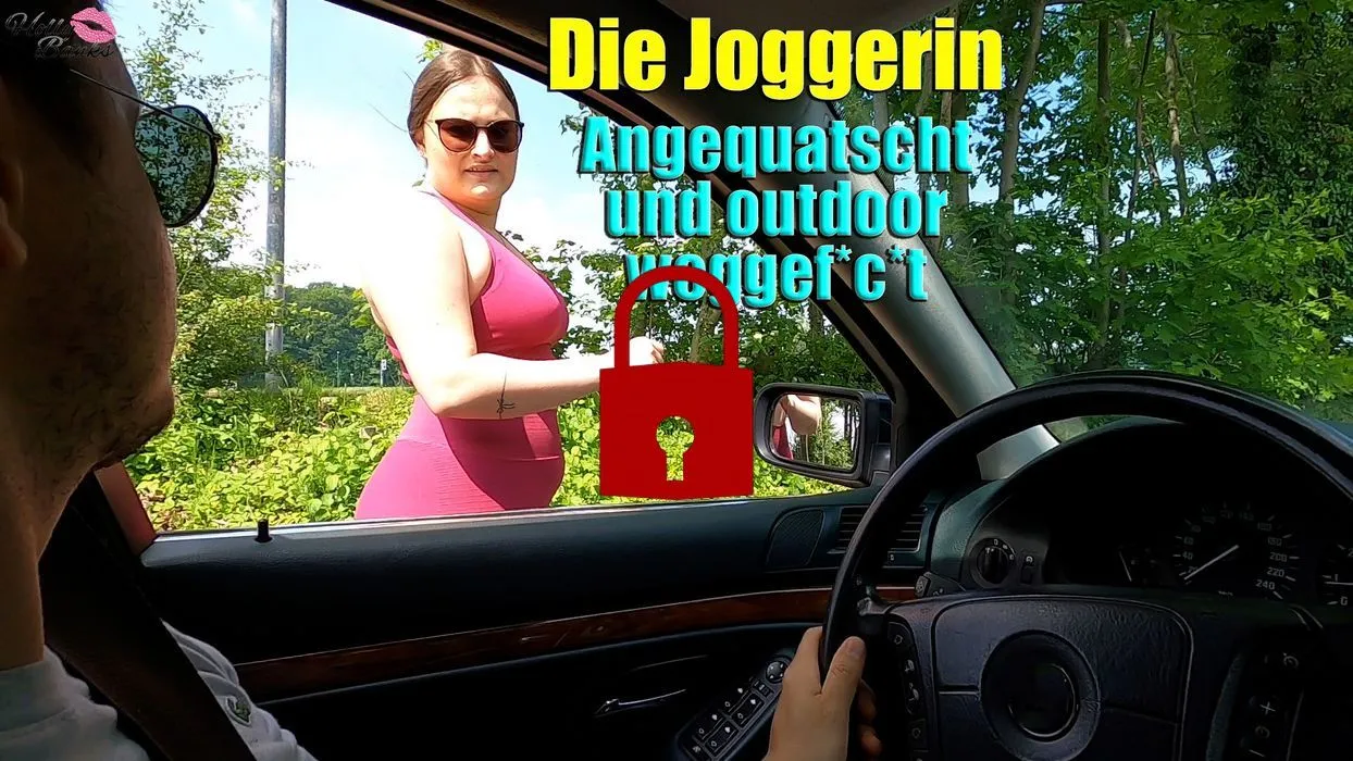 Die Joggerin. Angequatscht und outdoor weggefickt