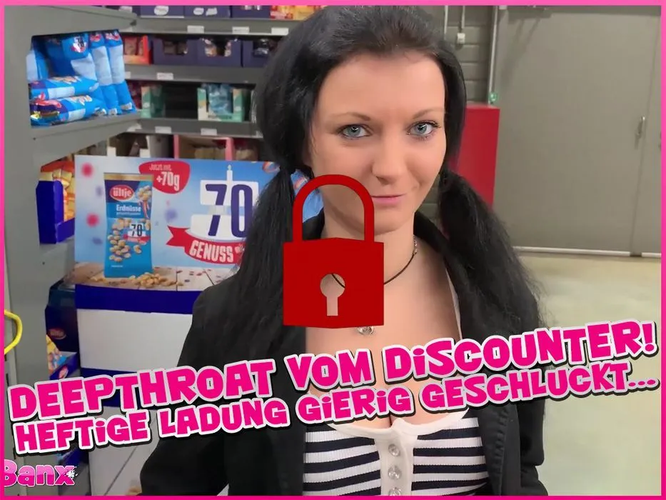 Deepthroat from Discounter! Insane Load greedy swallowed...