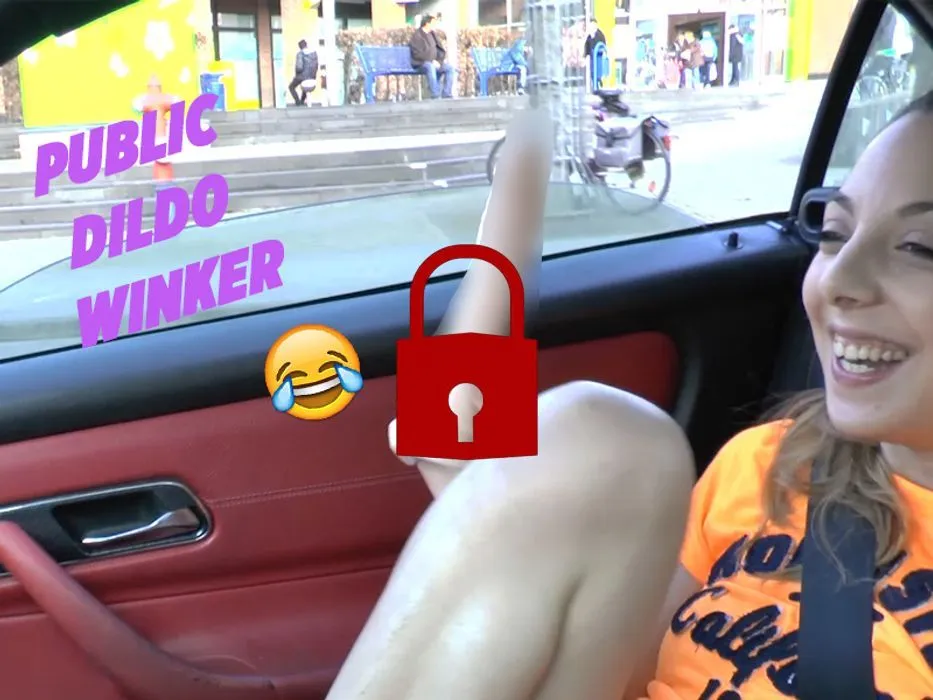 Funny Public Dildo Winker - Spass muss sein