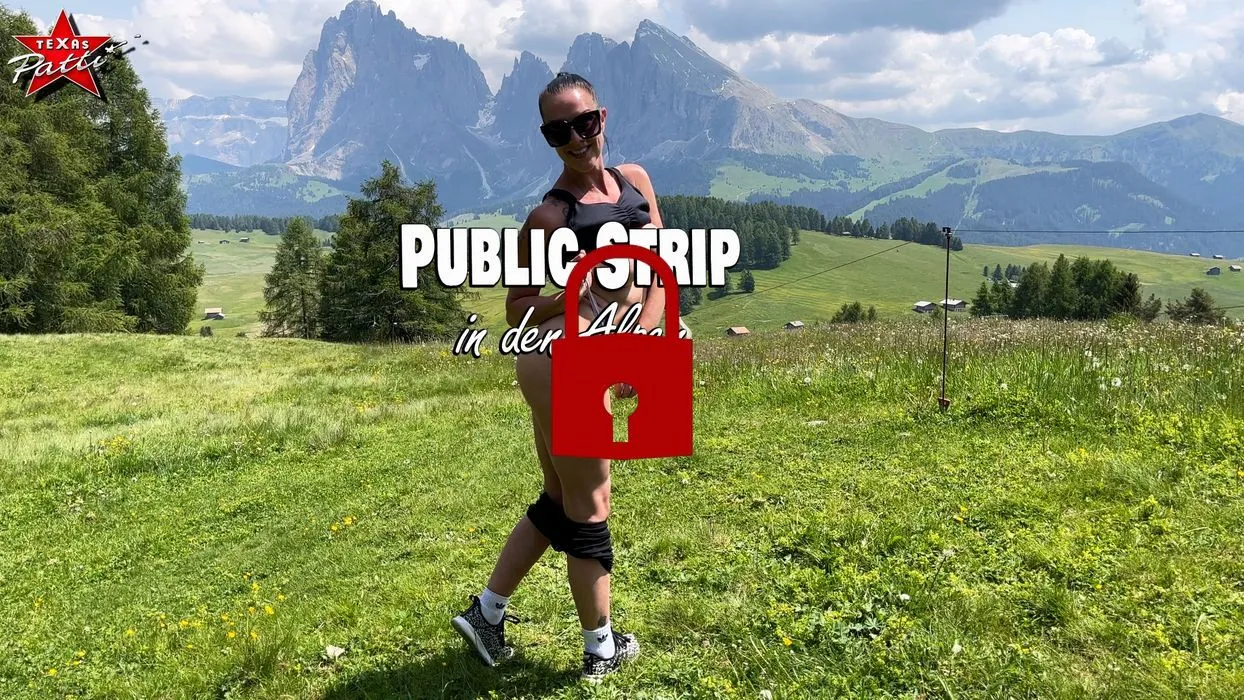 Public Strip in den Alpen