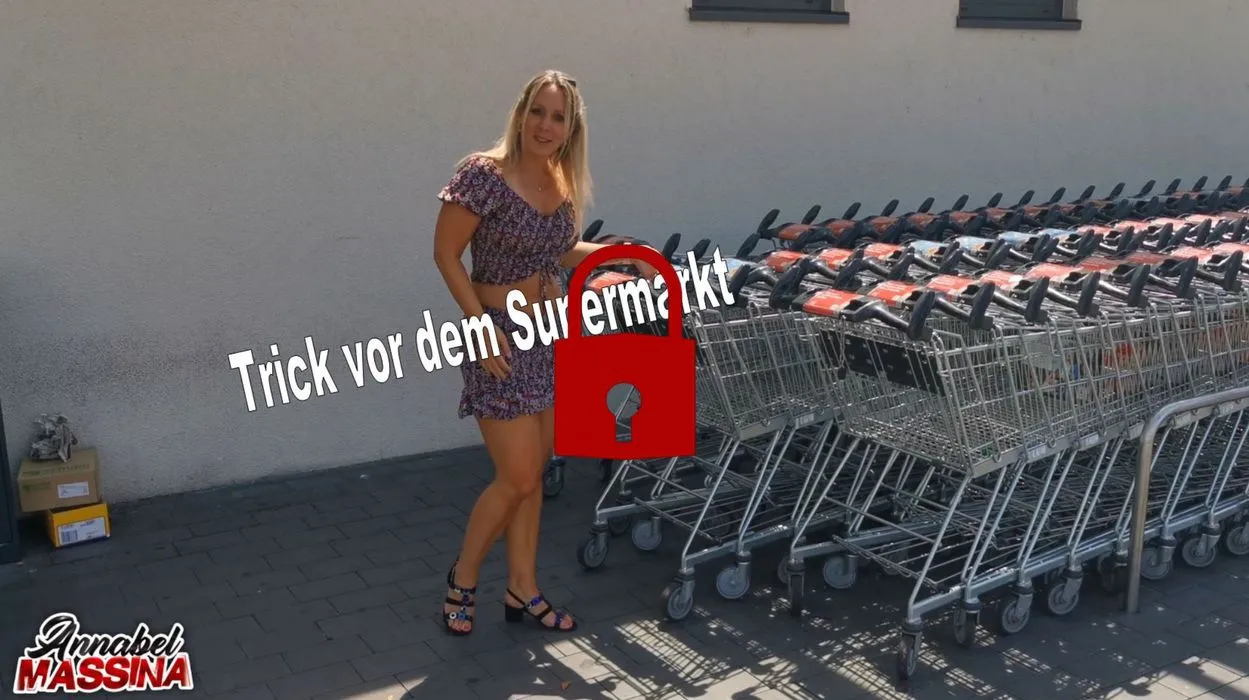 Verfickter Schlampen Trick vor dem Supermarkt
